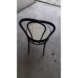 Sedia per bar,ristorante,locale,seduta finta paglia VIENNA,THONET nera usate