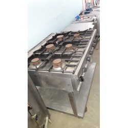 Cucina per ristorante professionale industriale a gas 6 fuochi GICO USATA