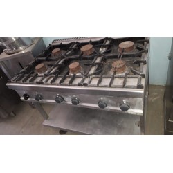 Cucina per ristorante professionale industriale a gas 6 fuochi GICO USATA