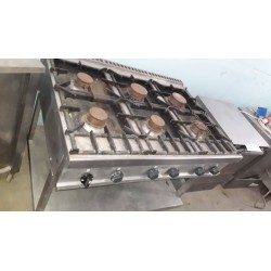 Cucina per ristorante professionale industriale a gas 6 fuochi GICO USATA