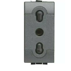 BTicino Livinglight L4180 Presa 2P+T 10/16A 250 Vac - Antracite