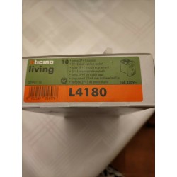 BTicino Livinglight L4180 Presa 2P+T 10/16A 250 Vac - Antracite