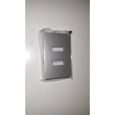 Ave P42Sc Placca Placchetta 2 Moduli Anotizzata Grattacielo