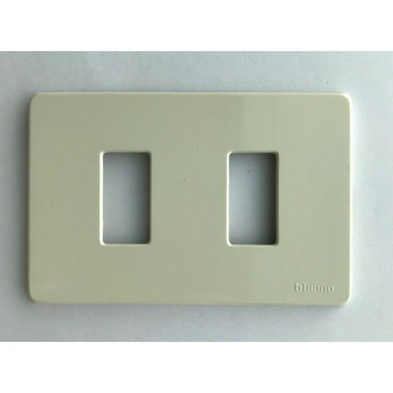 BTICINO MAGIC 10256 PLACCA IN RESINA 2 FORI AVORIO