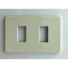 BTICINO MAGIC 10256 PLACCA IN RESINA 2 FORI AVORIO