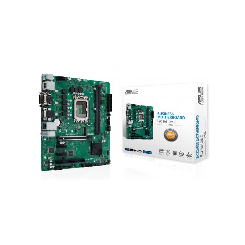 MB ASUS PRO H610M-C-CSM S1700 2DDR5 4S3 GBL M.2 U3.2 H/D/DP/V MICRO ATX
