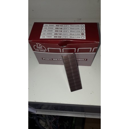 Punti Metallici Ro-ma Blu Line 35/19 (scatola 2.000 pezzi)