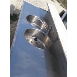 mobile lavello in acciaio inox refrigerato per bancone bar usato