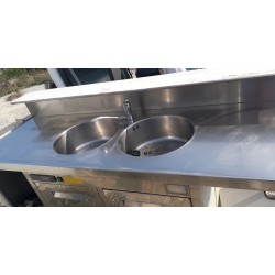 mobile lavello in acciaio inox refrigerato per bancone bar usato
