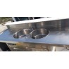 mobile lavello in acciaio inox refrigerato per bancone bar usato