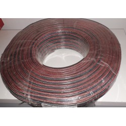 PIATTINA AUDIO SCHERMATA OFC 2X0,35 TRASPARENTE MATASSA DA 100 MT