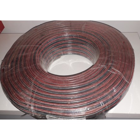 PIATTINA AUDIO SCHERMATA OFC 2X0,35 TRASPARENTE MATASSA DA 100 MT