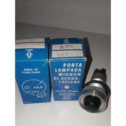 portalampada mignon di segnalazione verde
