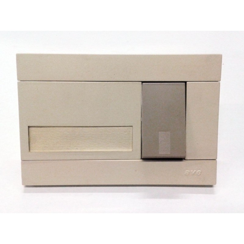AVE 45688 PULSANTE CON TARGHETTA MONOBLOCCO
