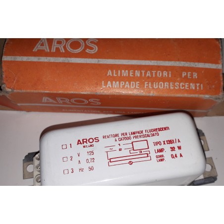 REATTORE PER LAMPADE FLUORESCENTI 32W A CATODO AROS MILANO