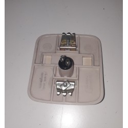 AVE PULSANTE CAMPANELLO CON TARGHETTA PER SCATOLA TONDA VINTAGE