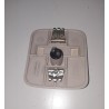 AVE PULSANTE CAMPANELLO CON TARGHETTA PER SCATOLA TONDA VINTAGE