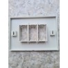 BTICINO Placca supporto cornice autoportante 3 moduli art. 18013 serie dogic