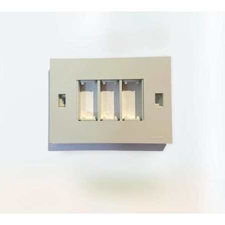 BTICINO Placca supporto cornice autoportante 3 moduli art. 18013 serie dogic