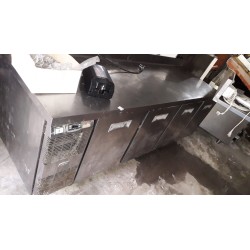 tavolo refrigerato in acciaio con alzatina alpeninox usato