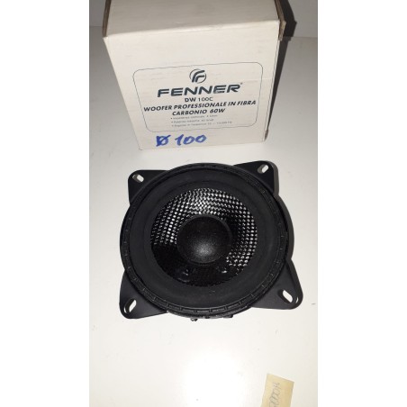 woofer professionale in fibra di carbonio 60w fenner dw 100c