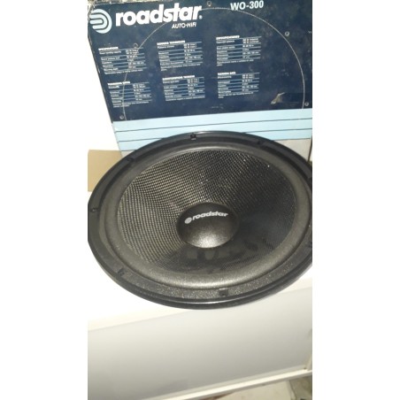 SUBWOOFER ROADSTAR WO-300 DOPPIA BOBINA IN FIBRA DI CARBONIO