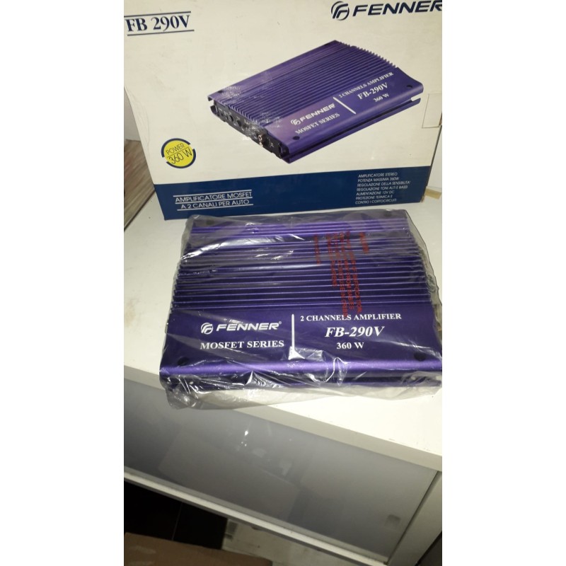 FENNER FB 290V AMPLIFICATORE MOSFET A 2 CANALI PER AUTO 360WATT