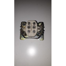 Doppio deviatore con base ceramica x scatola rotonda Bticino Piuma art.022 SM