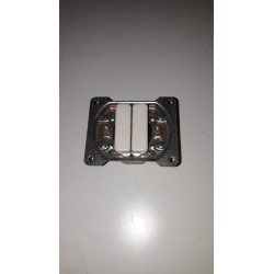 Doppio deviatore con base ceramica x scatola rotonda Bticino Piuma art.022 SM