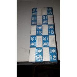 10 LAMPADINE RADIO 40W-220-230V E14 GOCCIA SILICATA