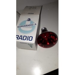 LAMPADINA RADIO INCANDESCENZA FARETTO COLOR TRASPARENTE ROSSO 60W E 27