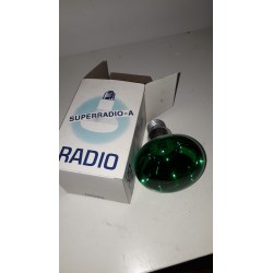 LAMPADA RADIO INCANDESCENZA FARETTO COLOR TRASPARENTE VERDE 60W E 27