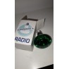 LAMPADA RADIO INCANDESCENZA FARETTO COLOR TRASPARENTE VERDE 60W E 27