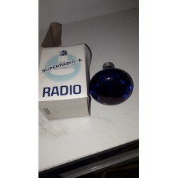 LAMPADA RADIO INCANDESCENZA FARETTO COLOR TRASPARENTE BLU 60W E 27