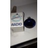 LAMPADA RADIO INCANDESCENZA FARETTO COLOR TRASPARENTE BLU 60W E 27