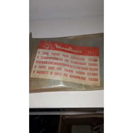 MOULINEX 8 SACCHETTI IN CARTA PER ASPIRAPOLVERE 750/800