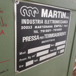 Pressa adesivatrice professionale Martin mod. P.S.75,2.C/5 Usata funzionante