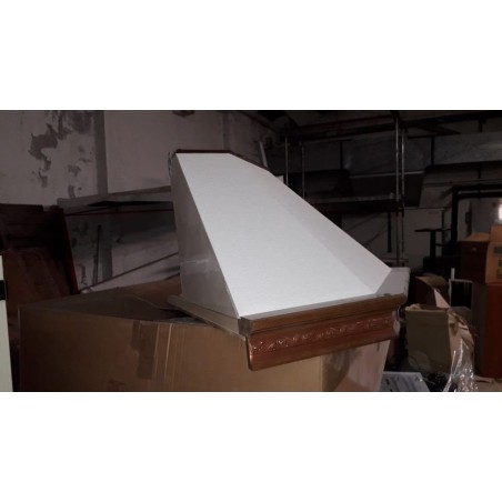 Cappa Parete Rustica Elisa 90 Con Trave Legno