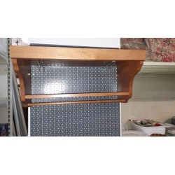 sottopensile da cucina portaspezie e mestoli in legno massello
