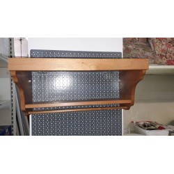 sottopensile da cucina portaspezie e mestoli in legno massello