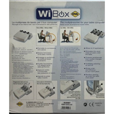 Wibox 92091 OVA Multipresa da tavolo per computer