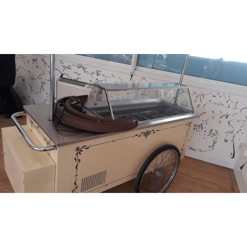 CARRETTINO DEI GELATI CLASSICO A REFRIGERAZIONE VENTILATA USATO
