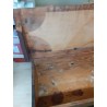 CASSA  PANCA IN LEGNO MASSELLO DA RESTAURARE