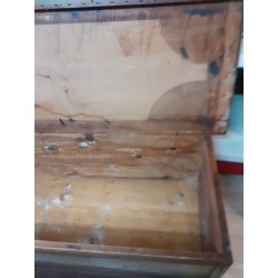 CASSA  PANCA IN LEGNO MASSELLO DA RESTAURARE