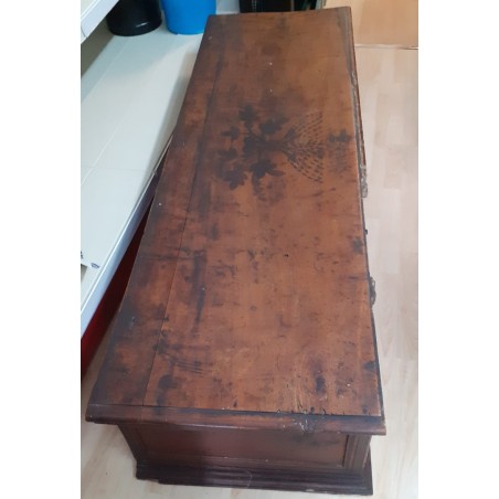 CASSA  PANCA IN LEGNO MASSELLO DA RESTAURARE