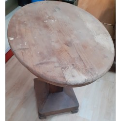 TAVOLO IN LEGNO OVALE  ( USATO )