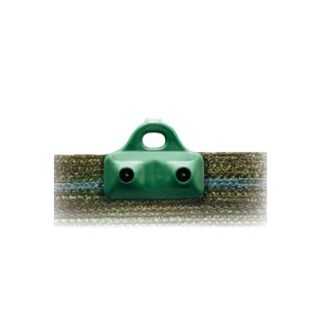 CLIPS FERMA TELO A 2 PUNTE X RETE OMBREGGIANTE PZ.100