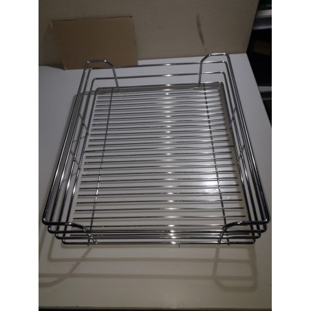 INOXA Cestello Estraibile Cucina Cassetto fondo grigliato ad Estrazione manuale colore Alluminio