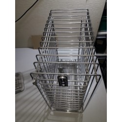 Contenitore estraibile con serratura di sicurezza per detersivi Completo di guida inoxa art.302