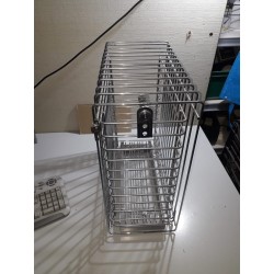 Contenitore estraibile con serratura di sicurezza per detersivi Completo di guida inoxa art.302